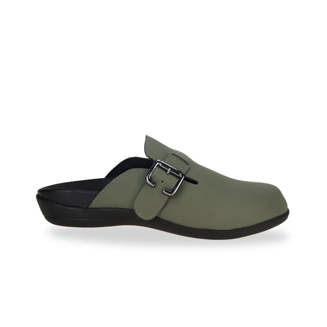 [20% off at cart][Unisex] Closed Toe Buckle Clog Sandals