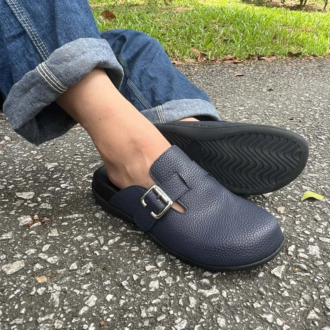 [20% off at cart][Unisex] Closed Toe Buckle Clog Sandals