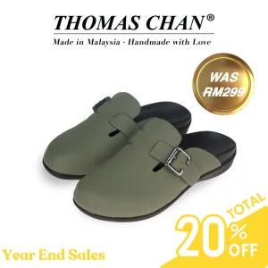 [20% off at cart][Unisex] Closed Toe Buckle Clog Sandals