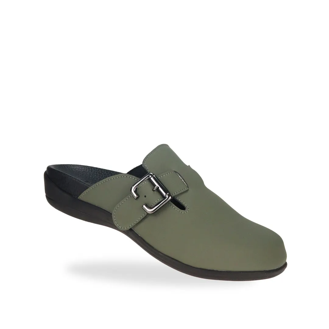 [20% off at cart][Unisex] Closed Toe Buckle Clog Sandals