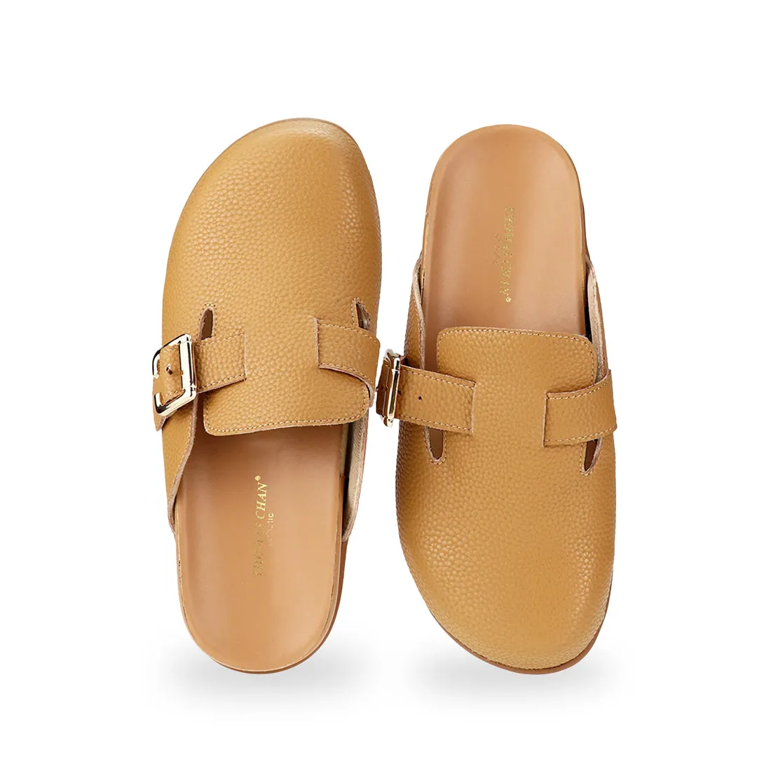 [20% off at cart][Unisex] Closed Toe Buckle Clog Sandals