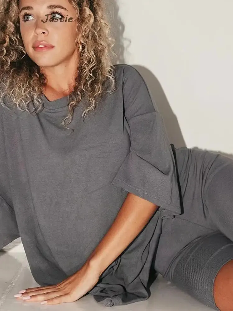 2024 Summer Sport Women Short Set - Big Size Casual Suit