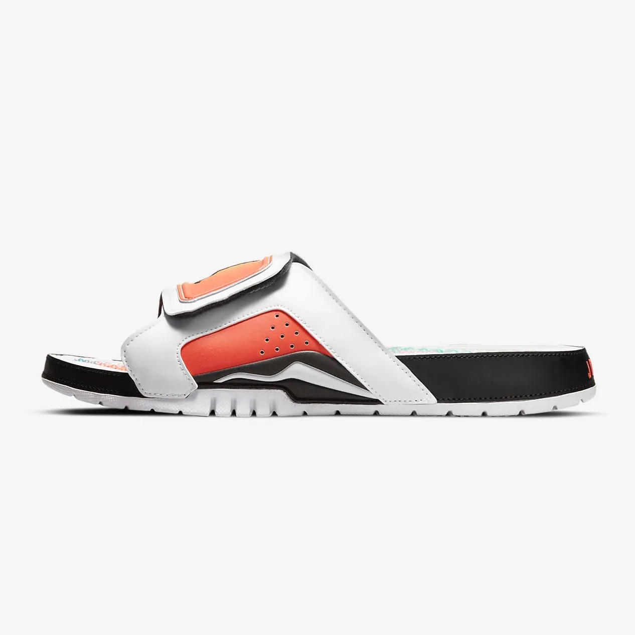 Air Jordan Hydro 6 Retro Slides "Dongdan Beijing Tour" (White/Bright Crimson/Tour Yellow)(DM0979-110)