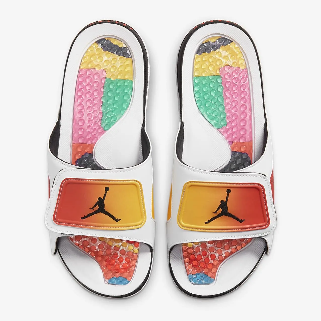 Air Jordan Hydro 6 Retro Slides "Dongdan Beijing Tour" (White/Bright Crimson/Tour Yellow)(DM0979-110)