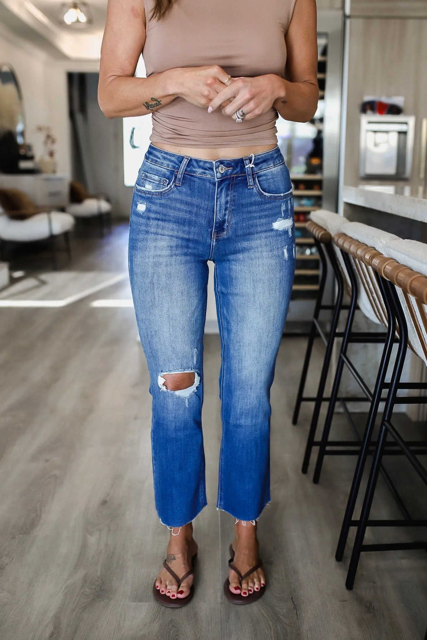Approachable Kick Flare Jeans Plus/Reg