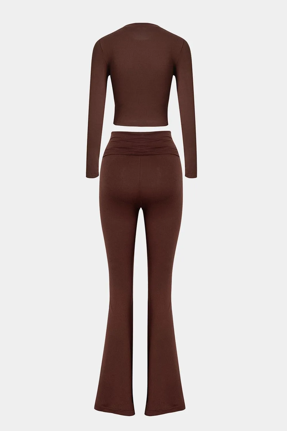 Athleisure Long Sleeve Top and Pants Set