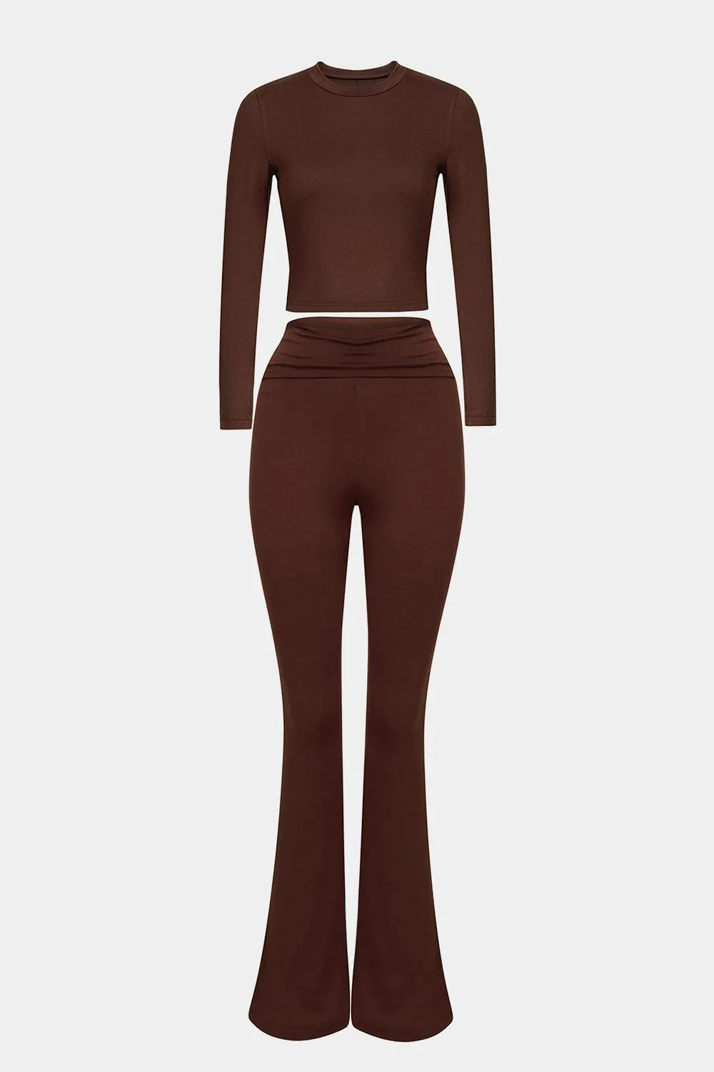 Athleisure Long Sleeve Top and Pants Set