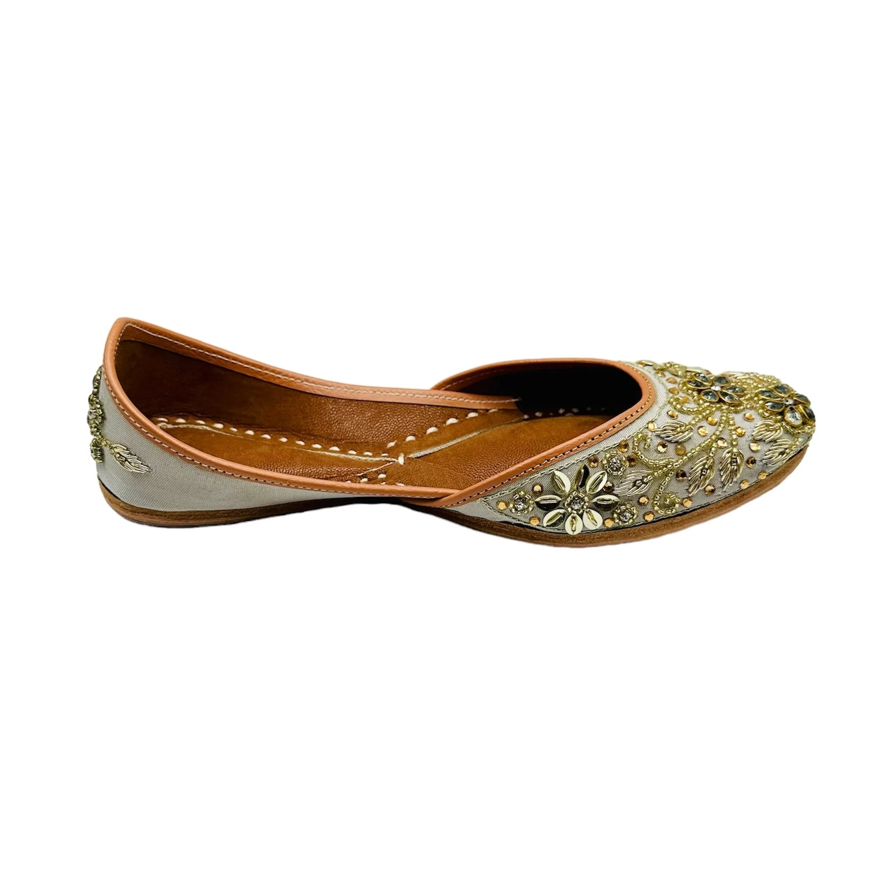 Baby Blues Gem Flower Flats - Juttis