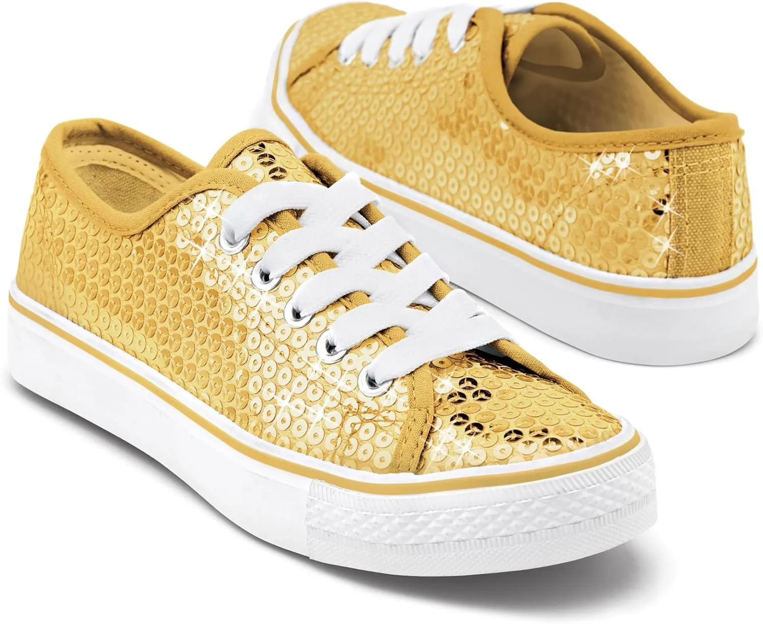 Balera Sequin High and Low Top Sneakers for Girls & Women Perfect for Dance