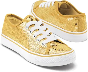 Balera Sequin High and Low Top Sneakers for Girls & Women Perfect for Dance