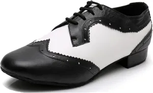 Ballroom Dancing Shoes for Men Block Heel Latin Salsa Dance Shoes X8003