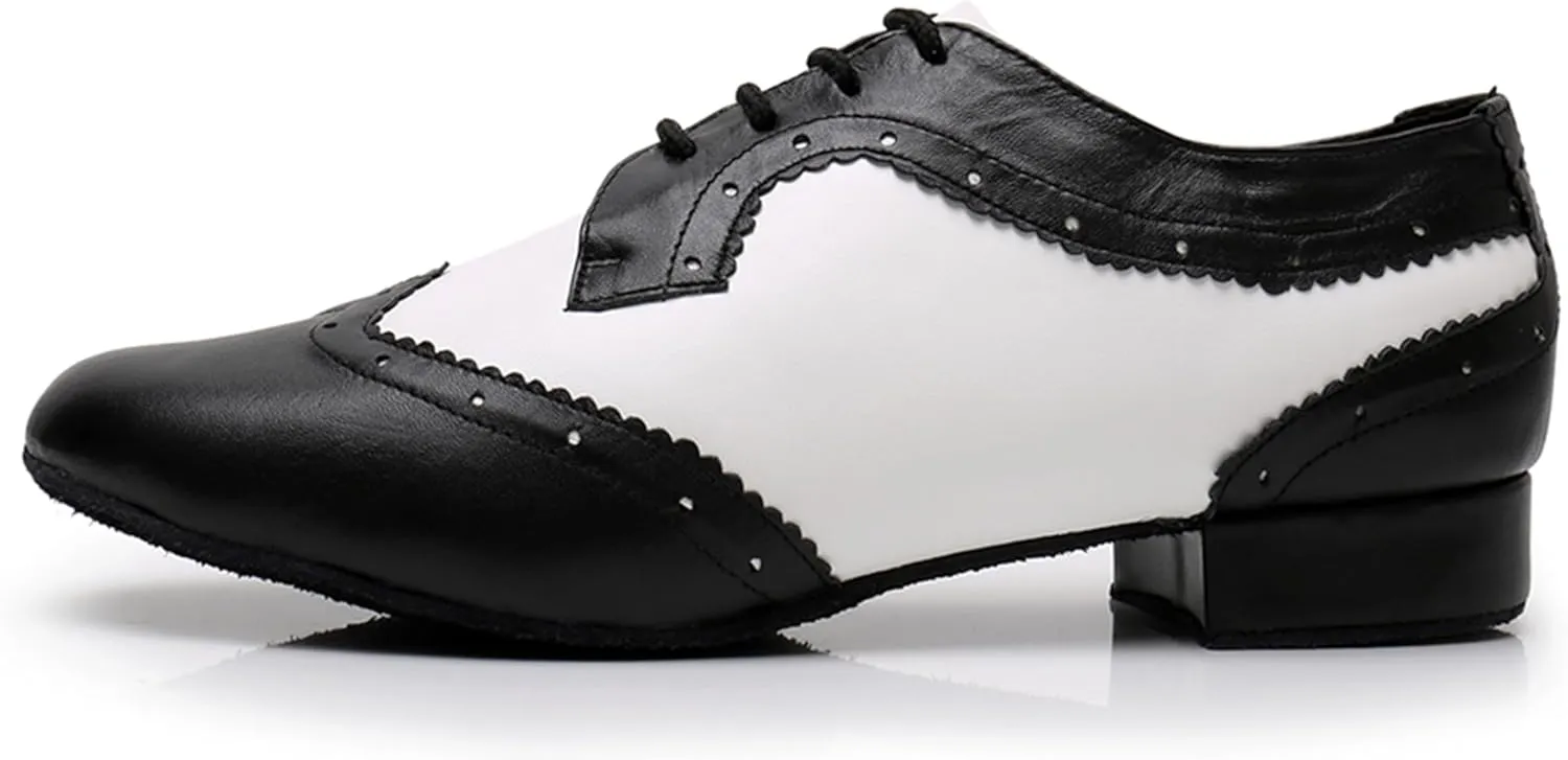 Ballroom Dancing Shoes for Men Block Heel Latin Salsa Dance Shoes X8003