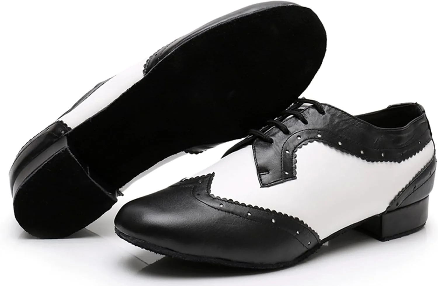 Ballroom Dancing Shoes for Men Block Heel Latin Salsa Dance Shoes X8003