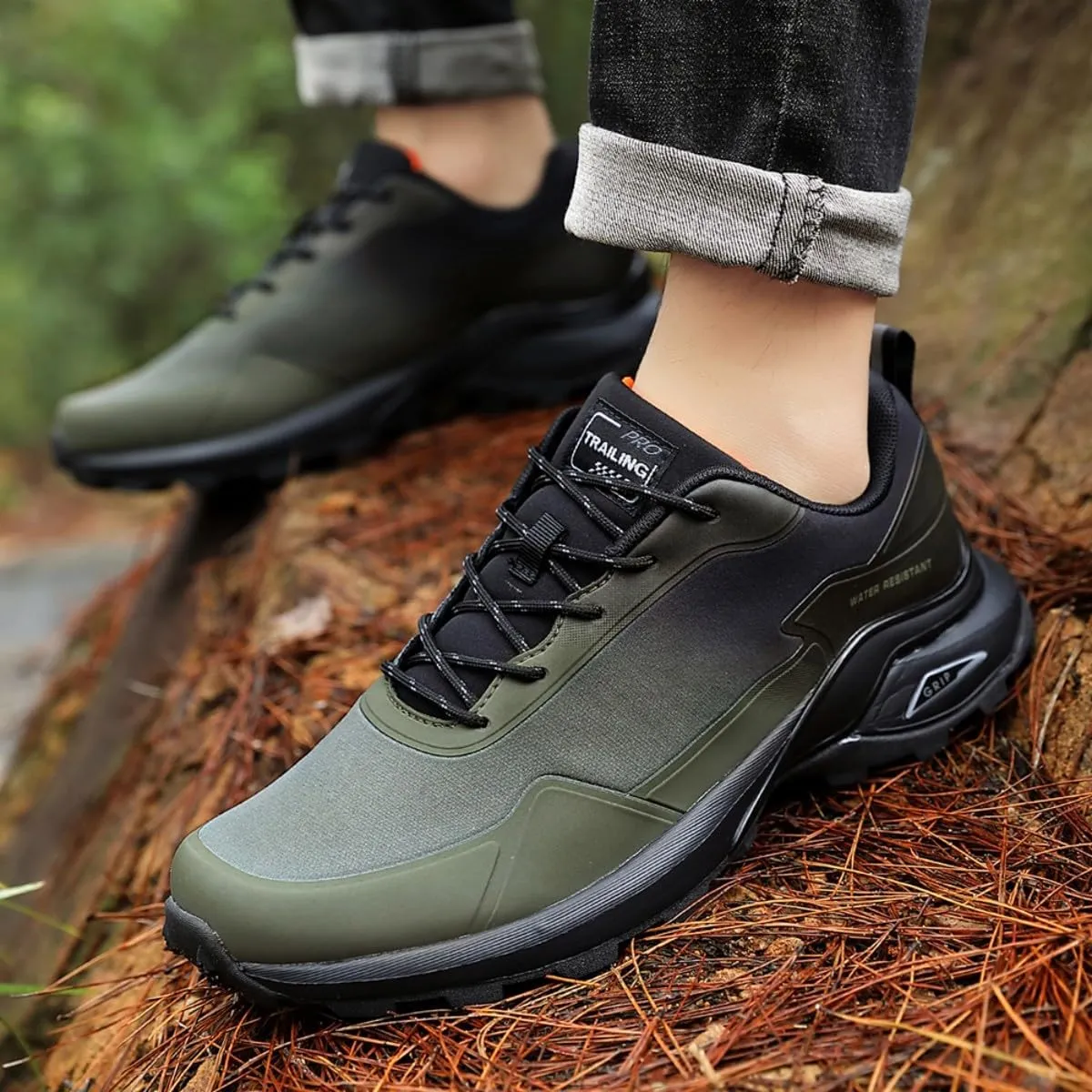 Bitiger Men's Trail Running Waterproof: Lightweight Outdoor Sneakers for Backpacking Trips