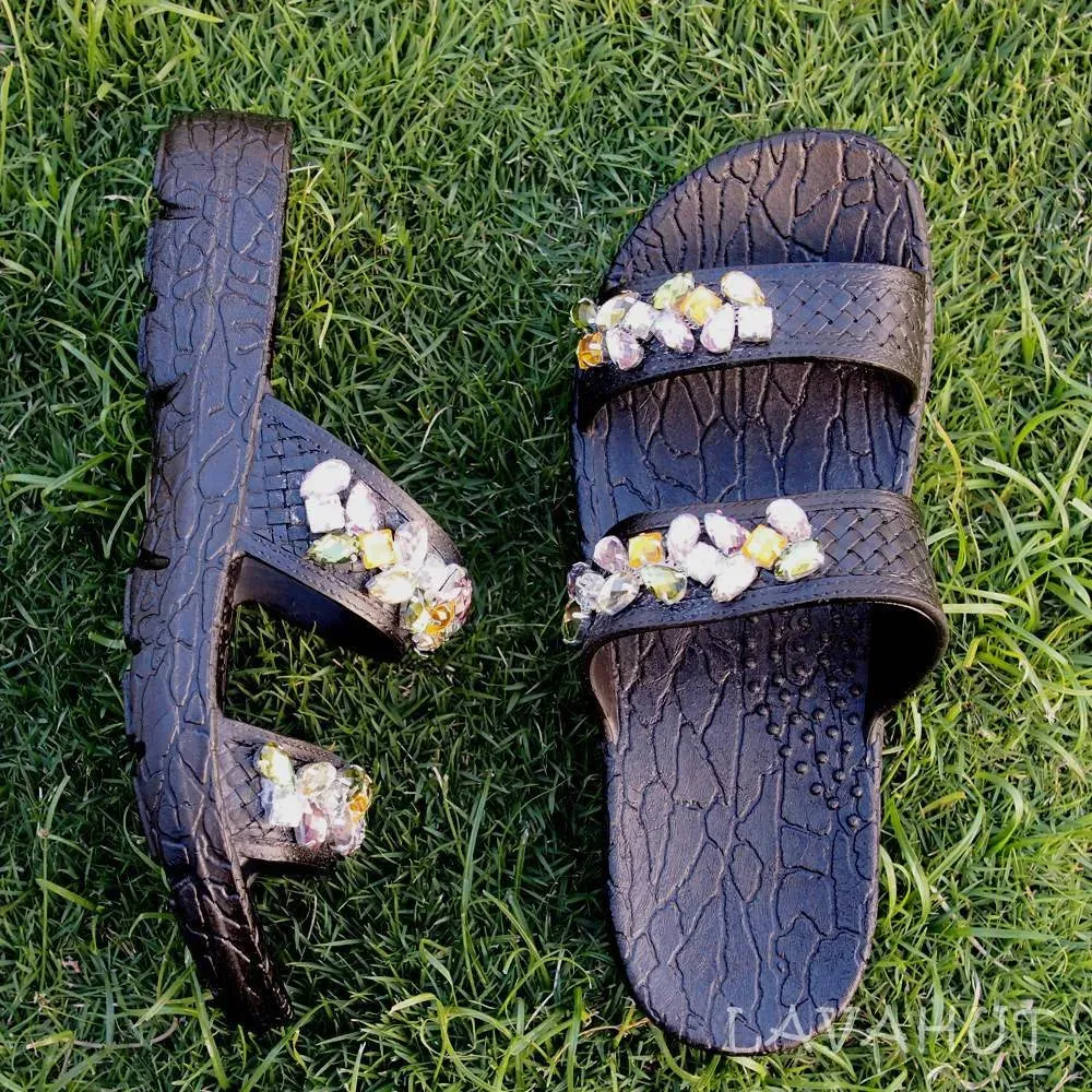 Black Jane Dazzle Jandals® - Pali Hawaii