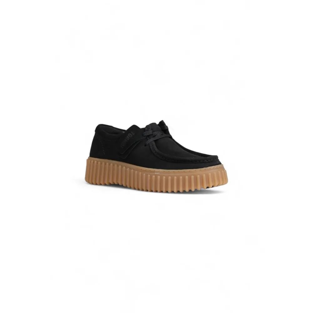 Black Suede Leather Flat Shoe
