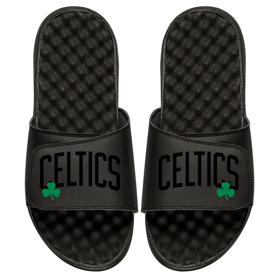 Boston Celtics ISlide Tonal Pop Slide Sandals - Black