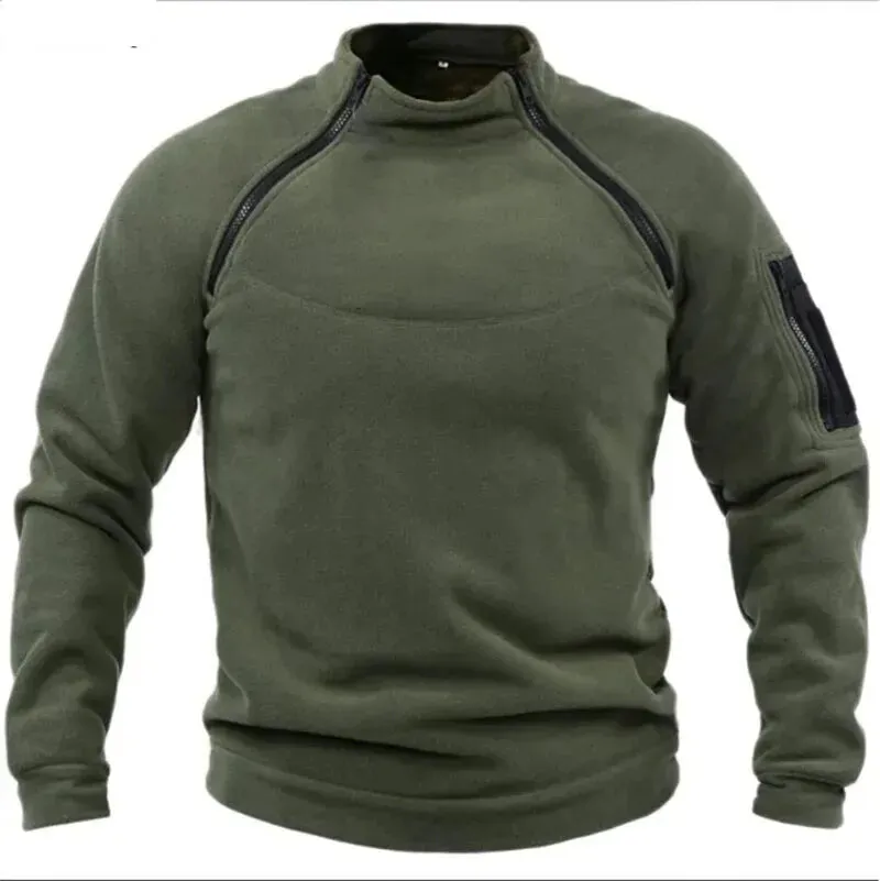 Breathable Tactical Sweater with Zipper Mens