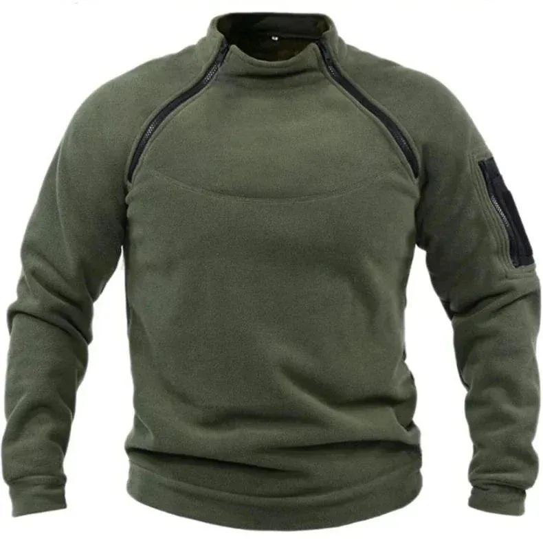 Breathable Tactical Sweater with Zipper Mens