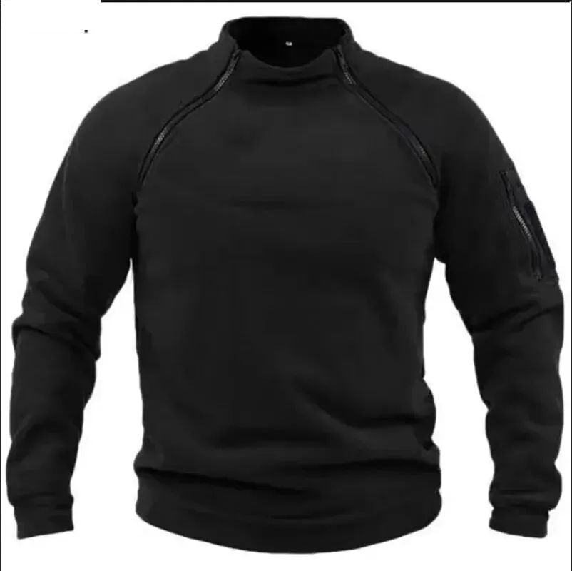 Breathable Tactical Sweater with Zipper Mens