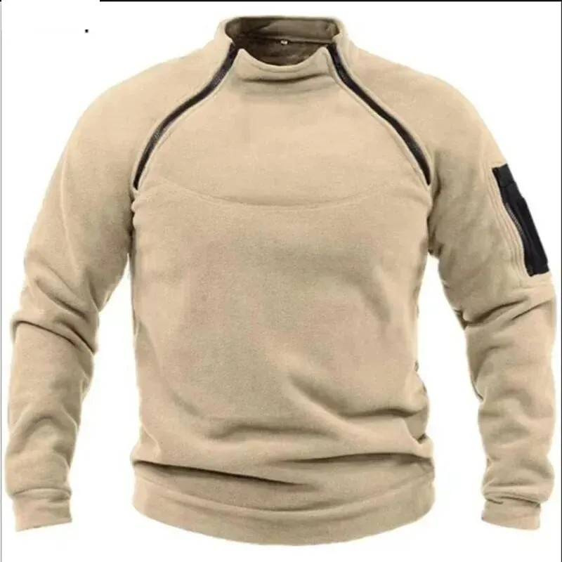 Breathable Tactical Sweater with Zipper Mens