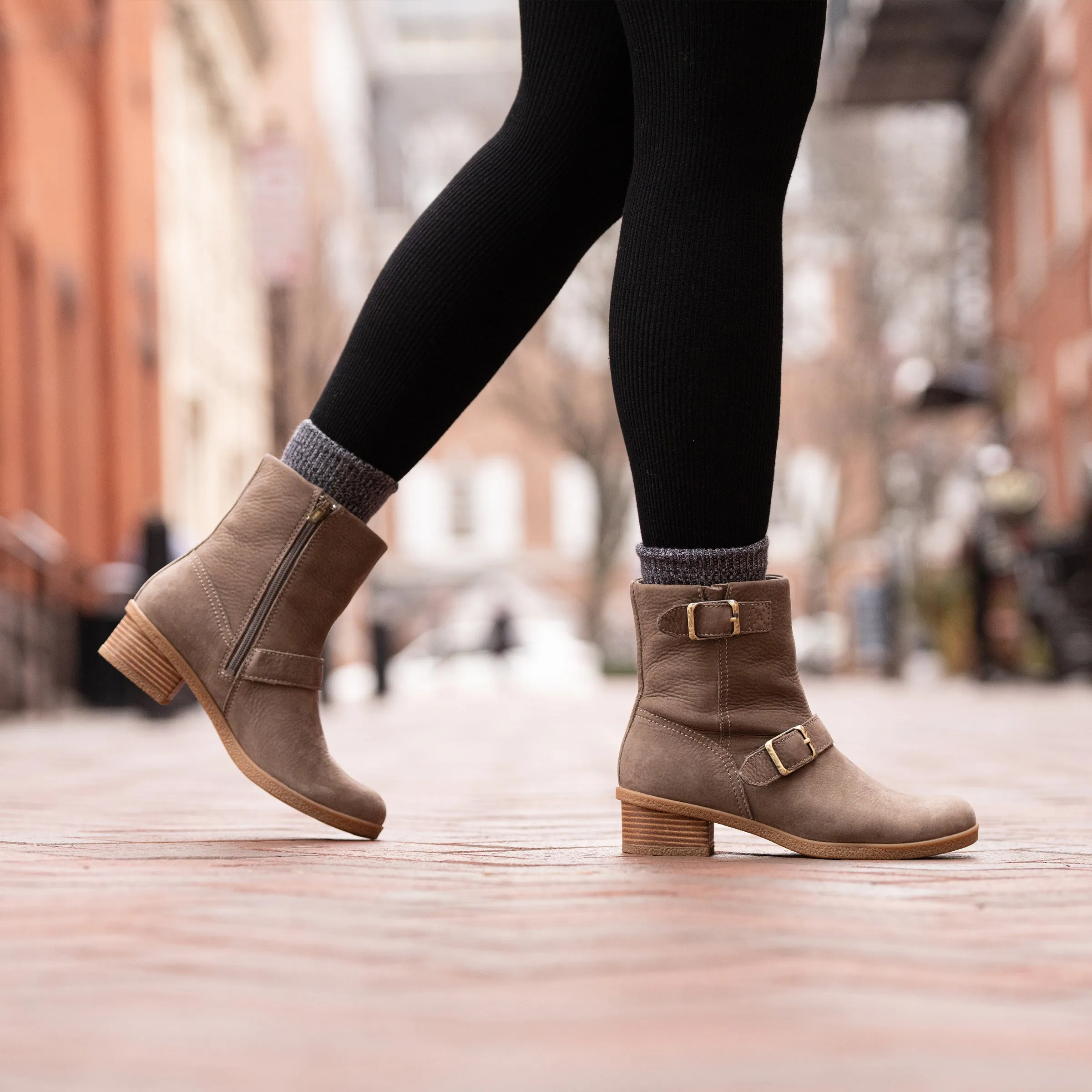Delphine Stone Waterproof Nubuck