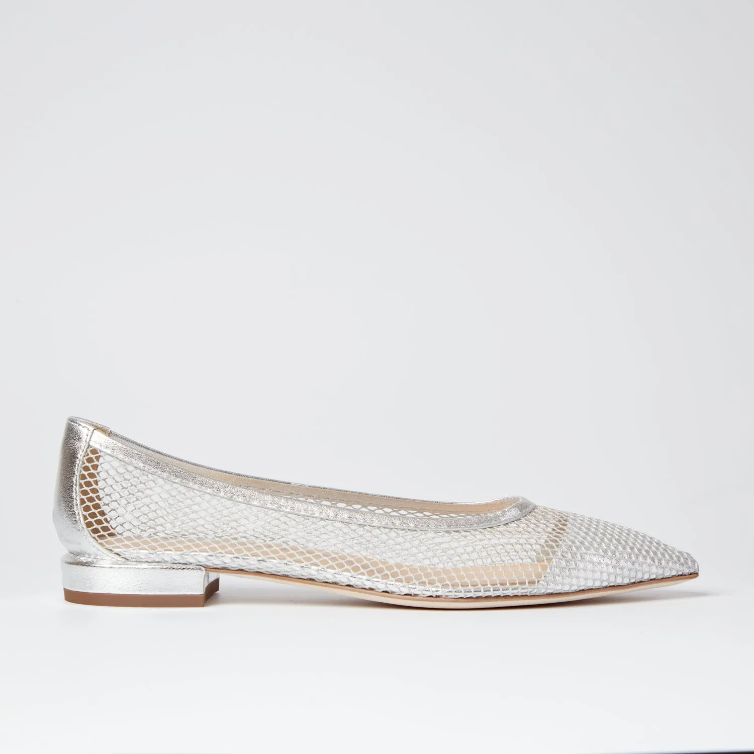 Doris silver flats