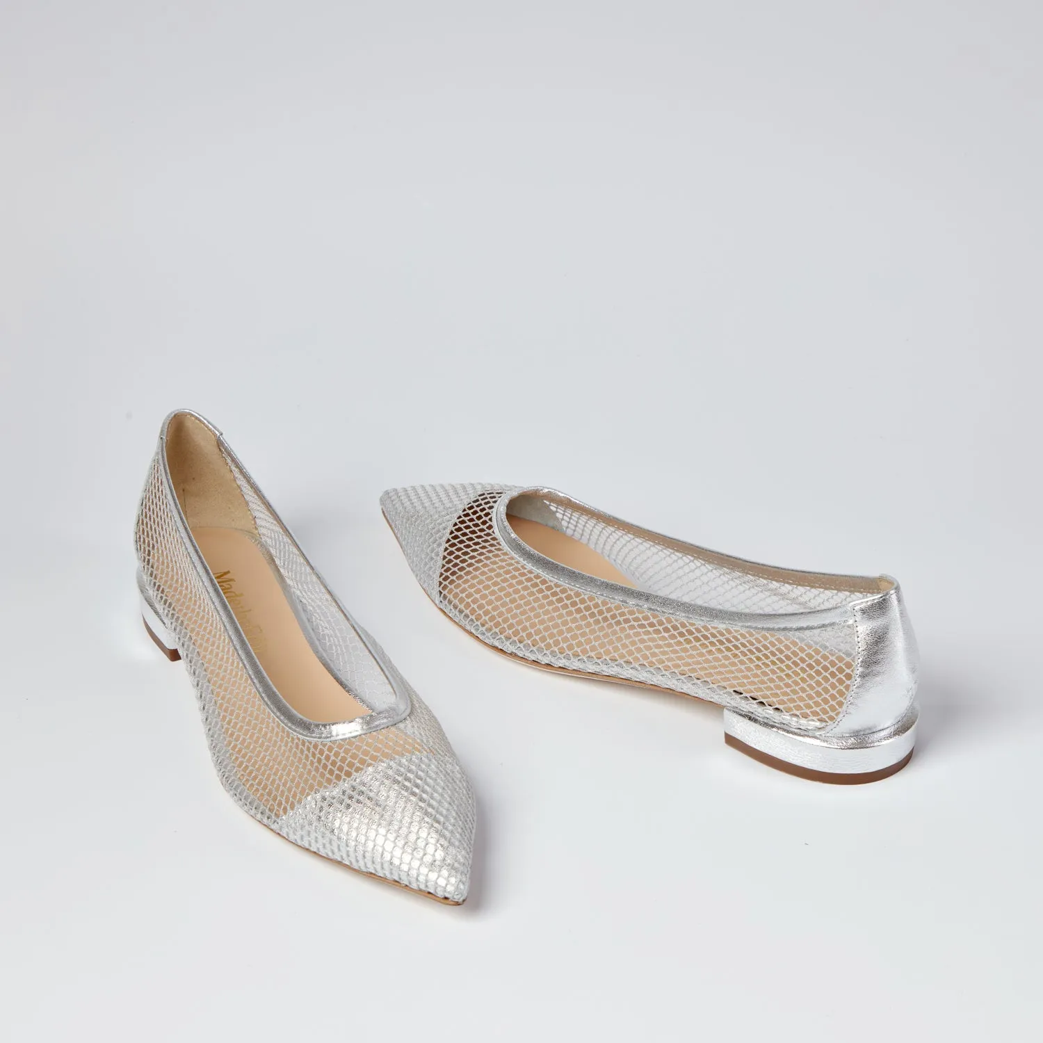 Doris silver flats