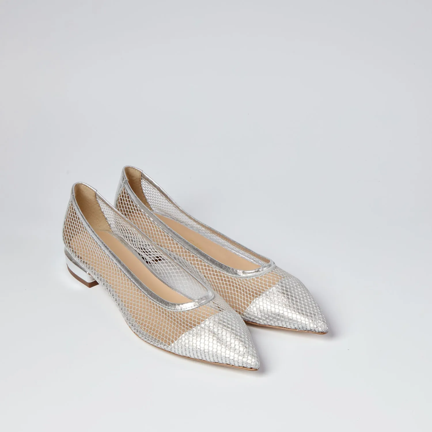 Doris silver flats