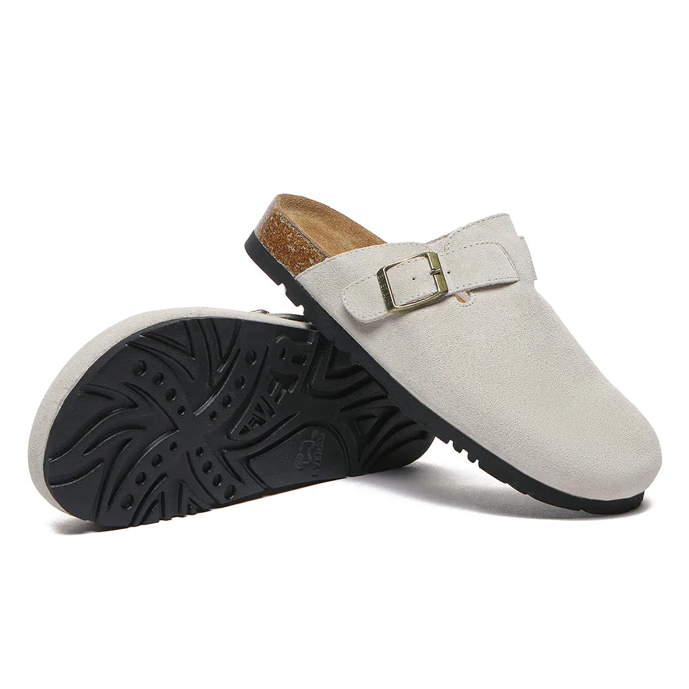 EVERAU® Adjustable Buckled Straps Slip-on Flat Sandal Slides Mason