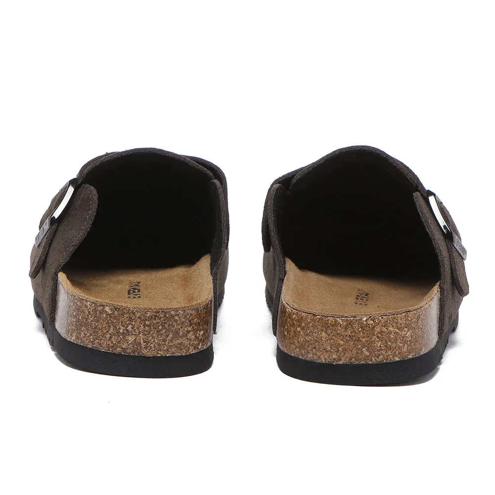 EVERAU® Adjustable Buckled Straps Slip-on Flat Sandal Slides Mason