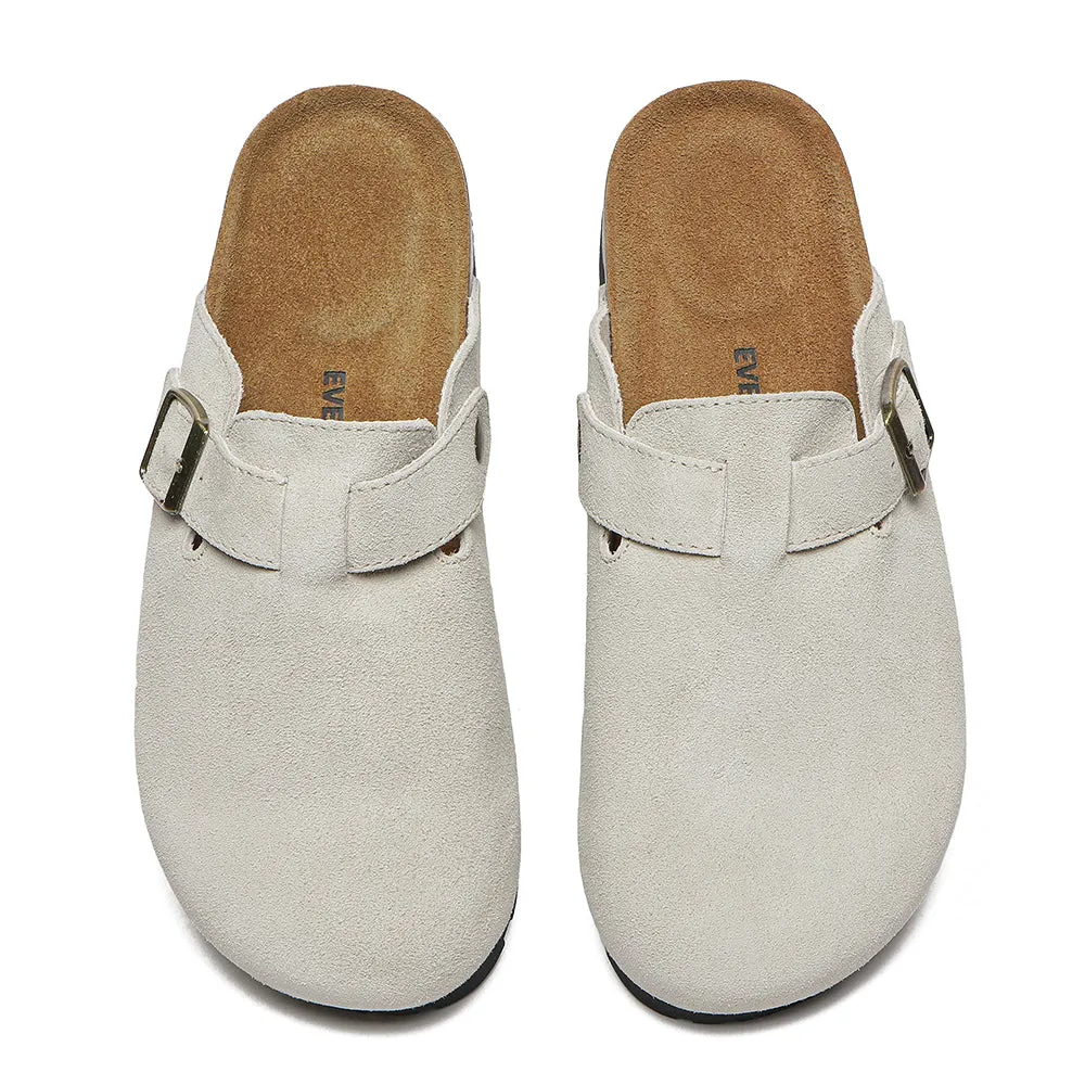 EVERAU® Adjustable Buckled Straps Slip-on Flat Sandal Slides Mason
