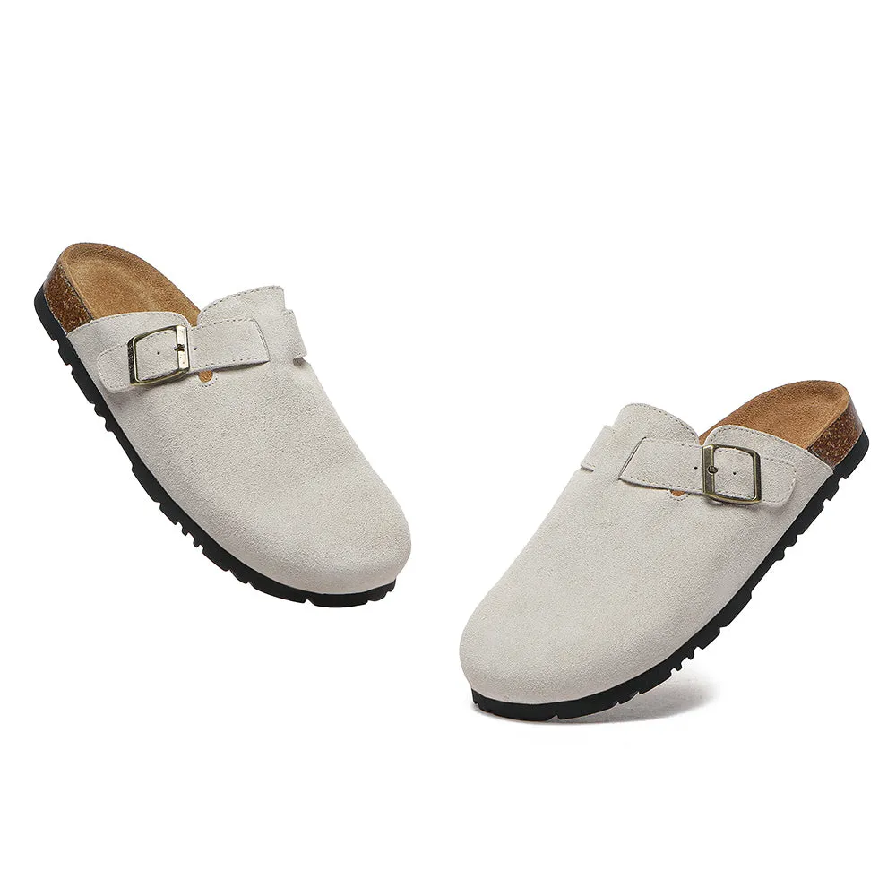EVERAU® Adjustable Buckled Straps Slip-on Flat Sandal Slides Mason