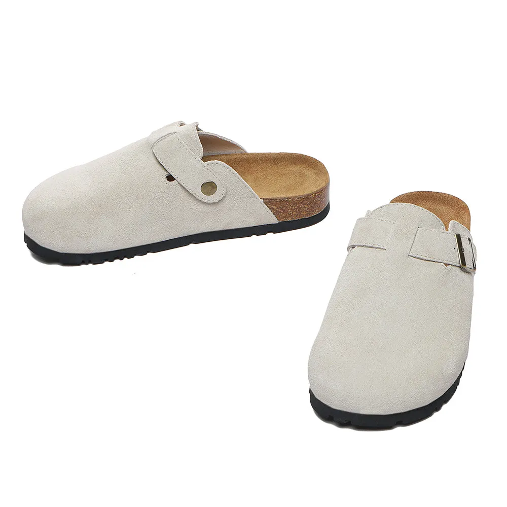 EVERAU® Adjustable Buckled Straps Slip-on Flat Sandal Slides Mason