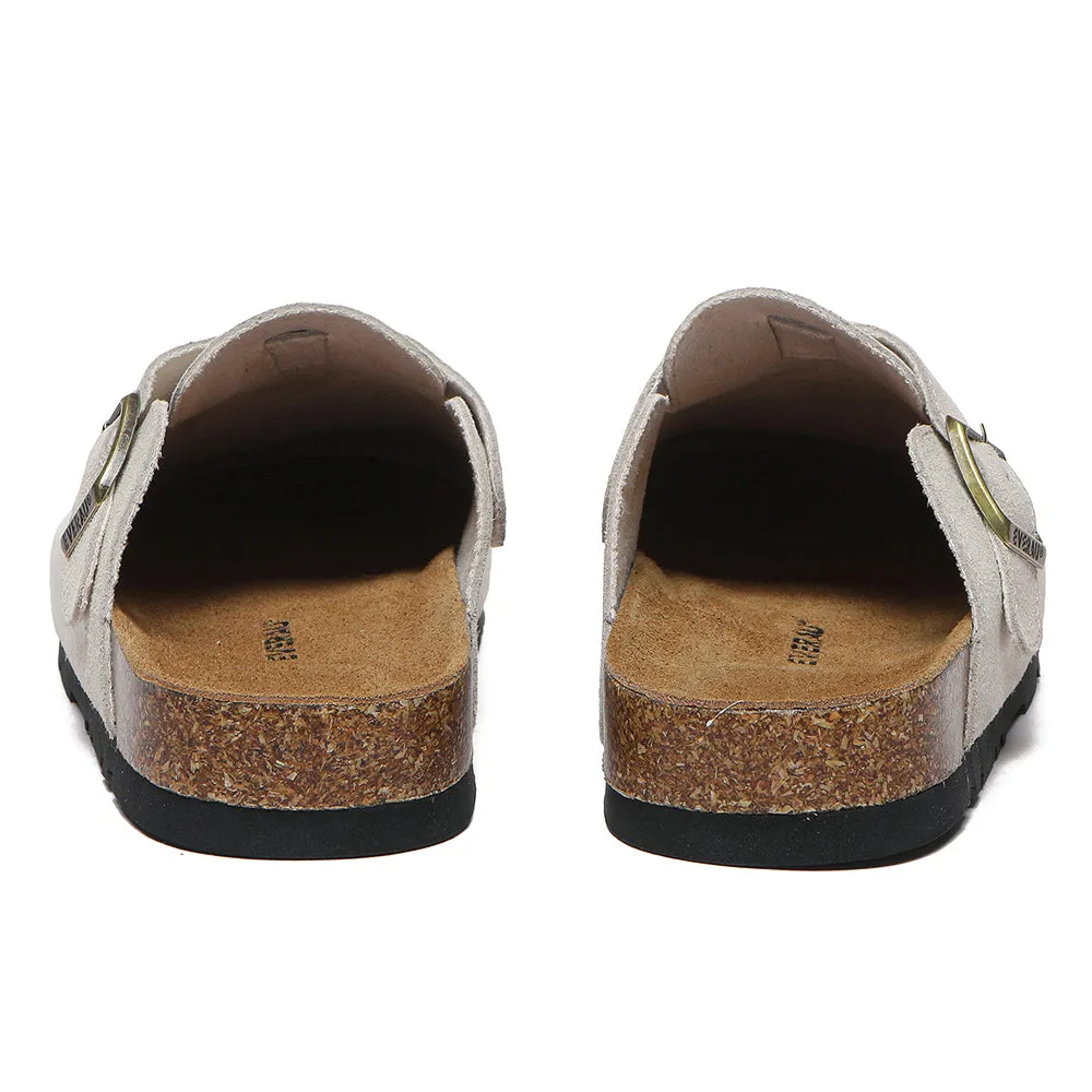 EVERAU® Adjustable Buckled Straps Slip-on Flat Sandal Slides Mason