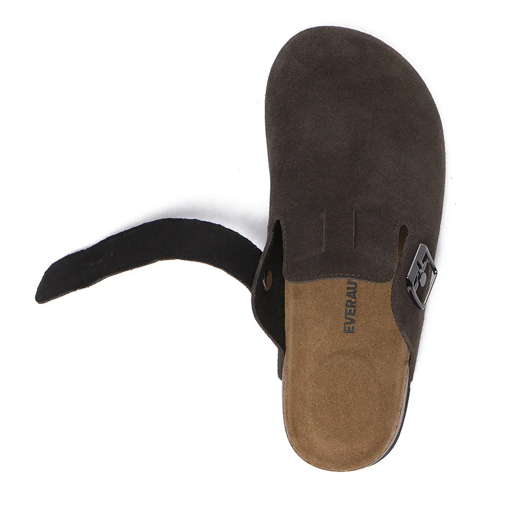 EVERAU® Adjustable Buckled Straps Slip-on Flat Sandal Slides Mason
