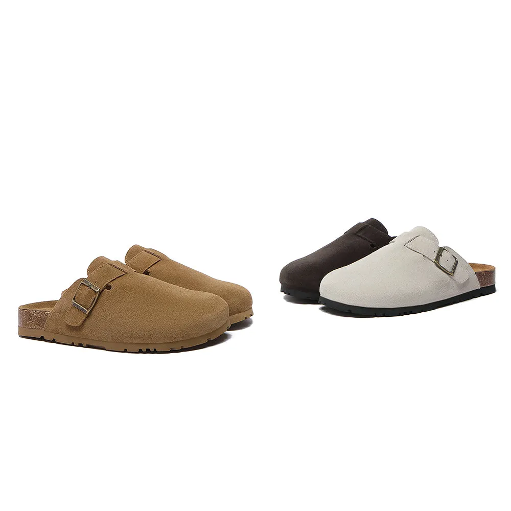 EVERAU® Adjustable Buckled Straps Slip-on Flat Sandal Slides Mason