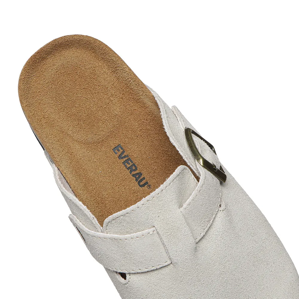EVERAU® Adjustable Buckled Straps Slip-on Flat Sandal Slides Mason