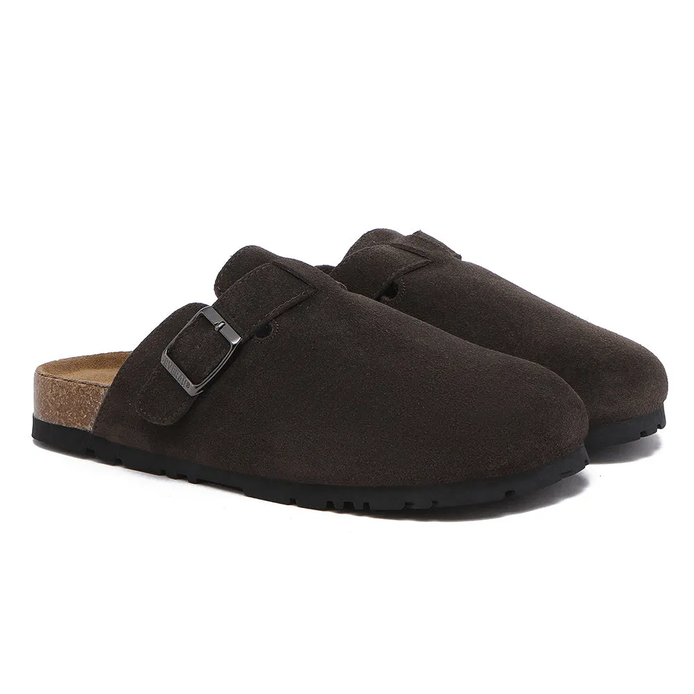 EVERAU® Adjustable Buckled Straps Slip-on Flat Sandal Slides Mason