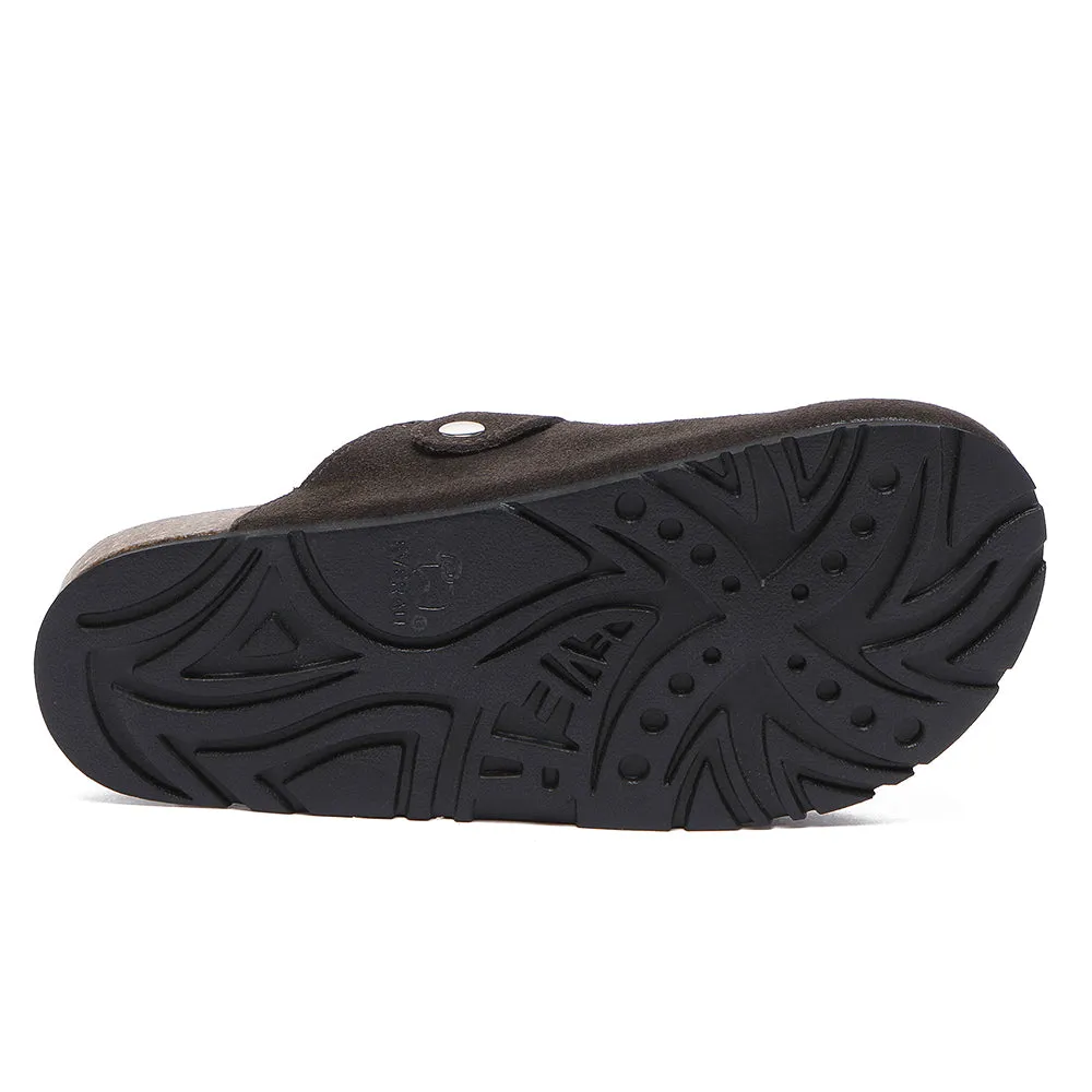 EVERAU® Adjustable Buckled Straps Slip-on Flat Sandal Slides Mason