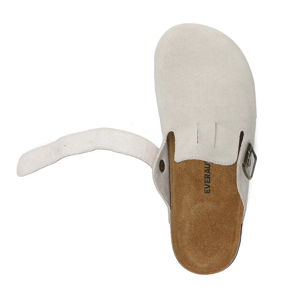 EVERAU® Adjustable Buckled Straps Slip-on Flat Sandal Slides Mason
