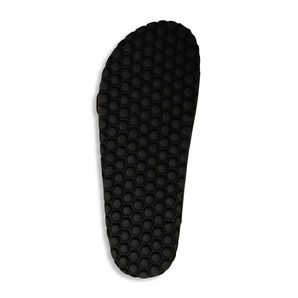 Florida Slide in Black Nubuck