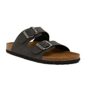 Florida Slide in Black Nubuck