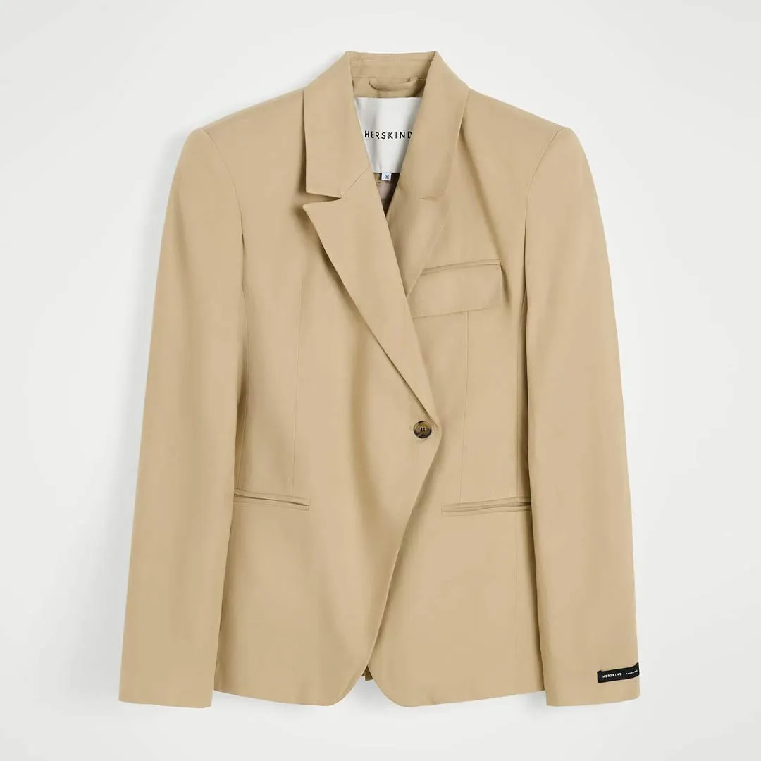 HERSKIND Oprah blazer jakke - beige
