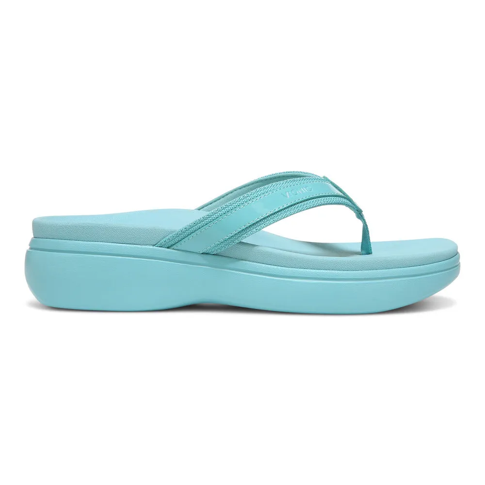 High Tide Platform Sandal - Aqua