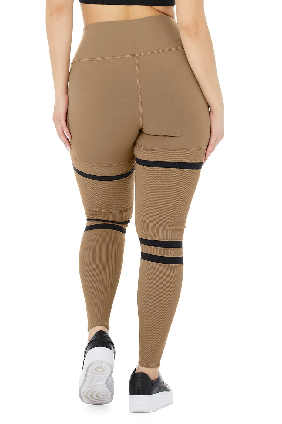 High-Waist Legit Legging - Gravel/Black
