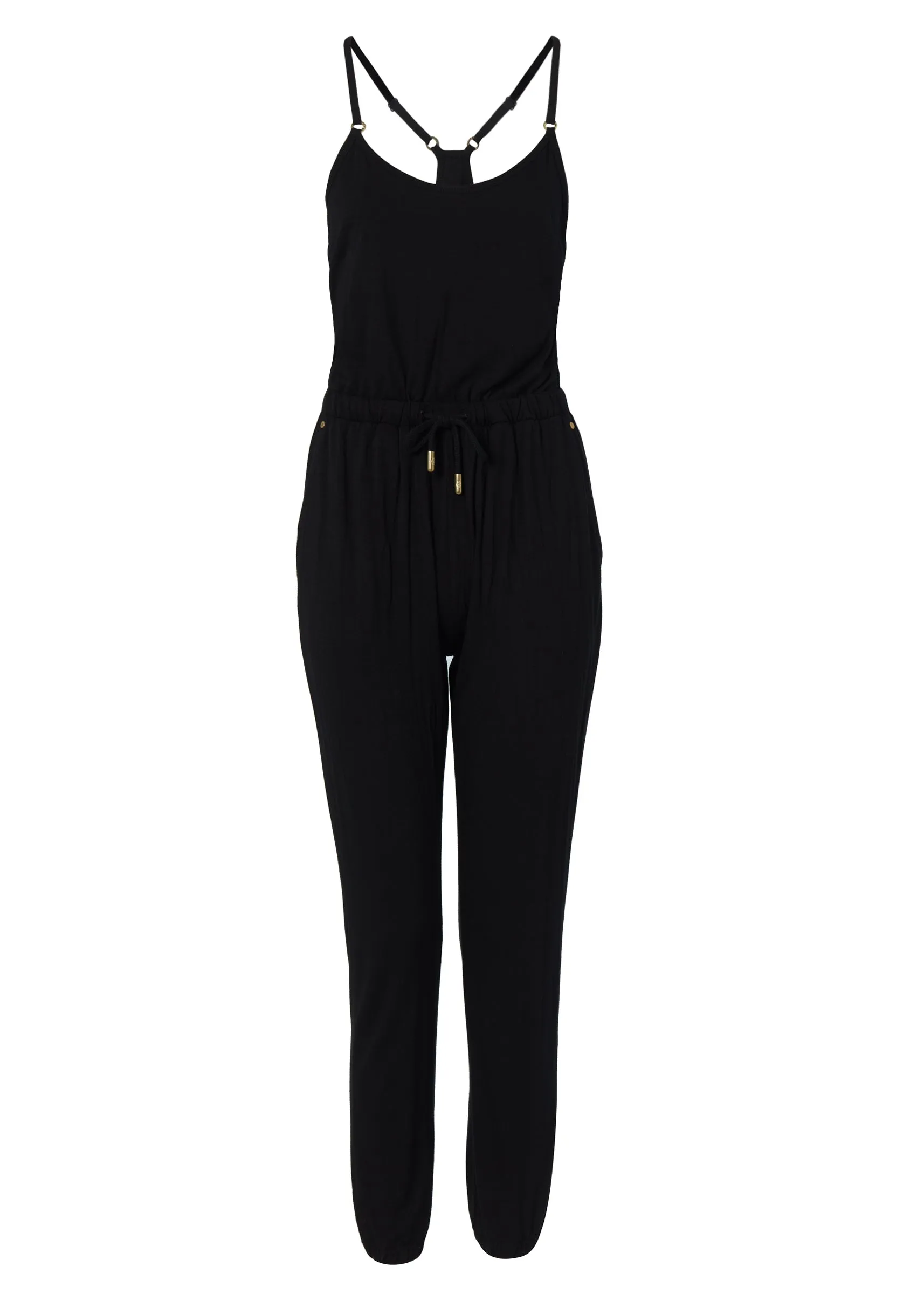Iconic Jersey Jumpsuit (Black)
