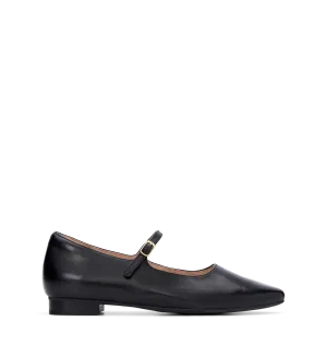 Inca 2 Black Leather Ballet Flats