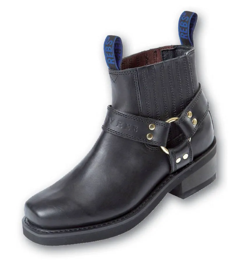 Johnny Reb - Classic Black Short Boots