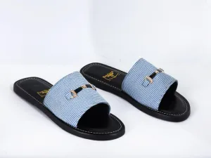 Kumasi Denim Handmade Slides